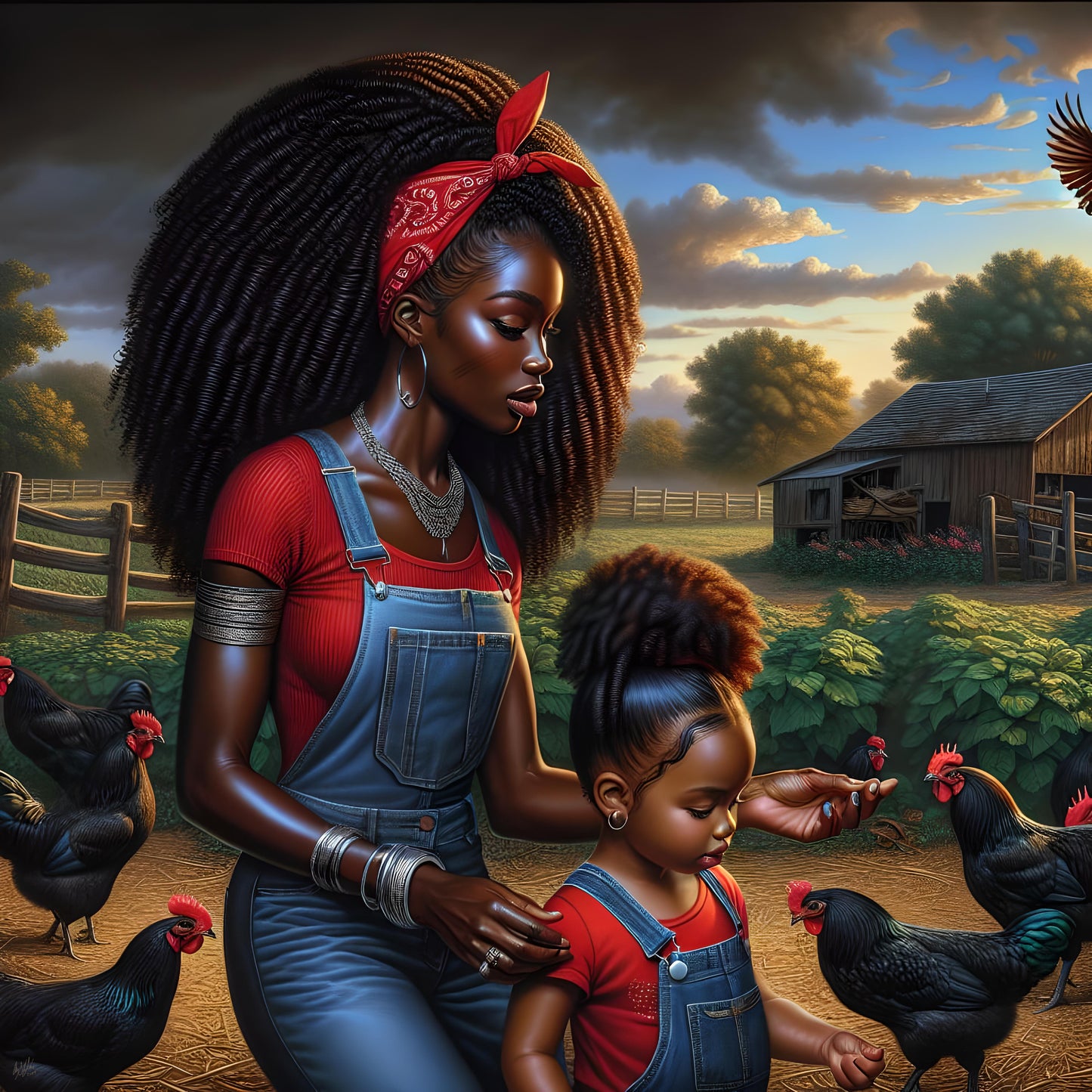 Erzulie Dantor and Anais Digital Artwork