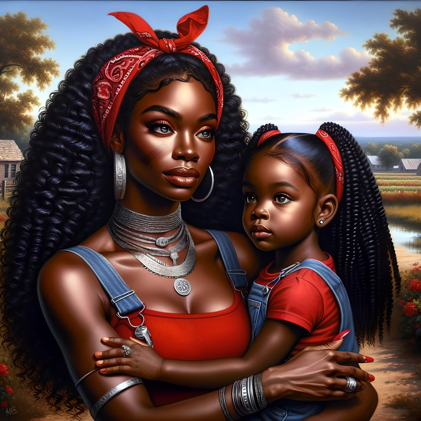 Erzulie Dantor and Anais Digital Artwork