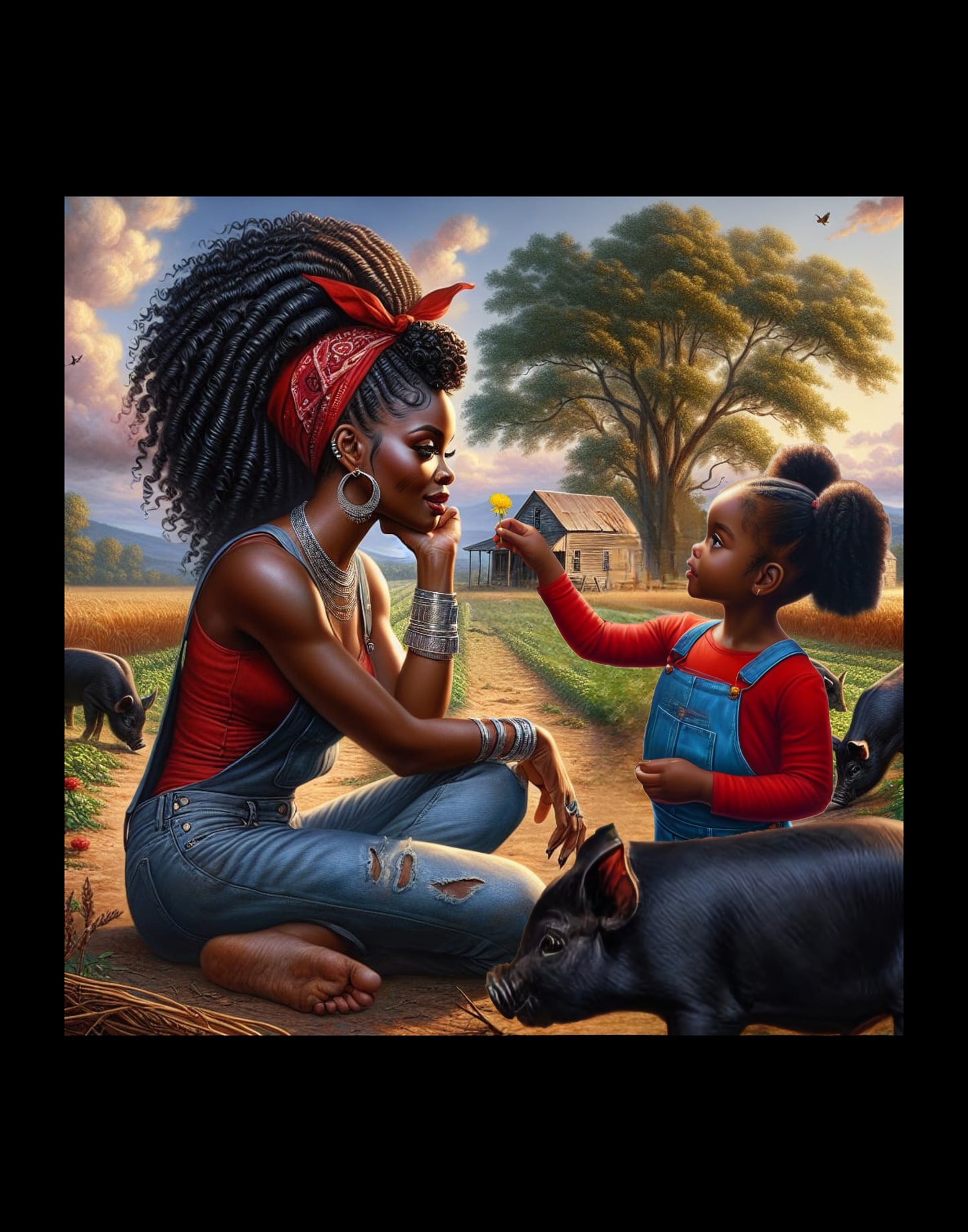 Erzulie Dantor and Anais Digital Artwork