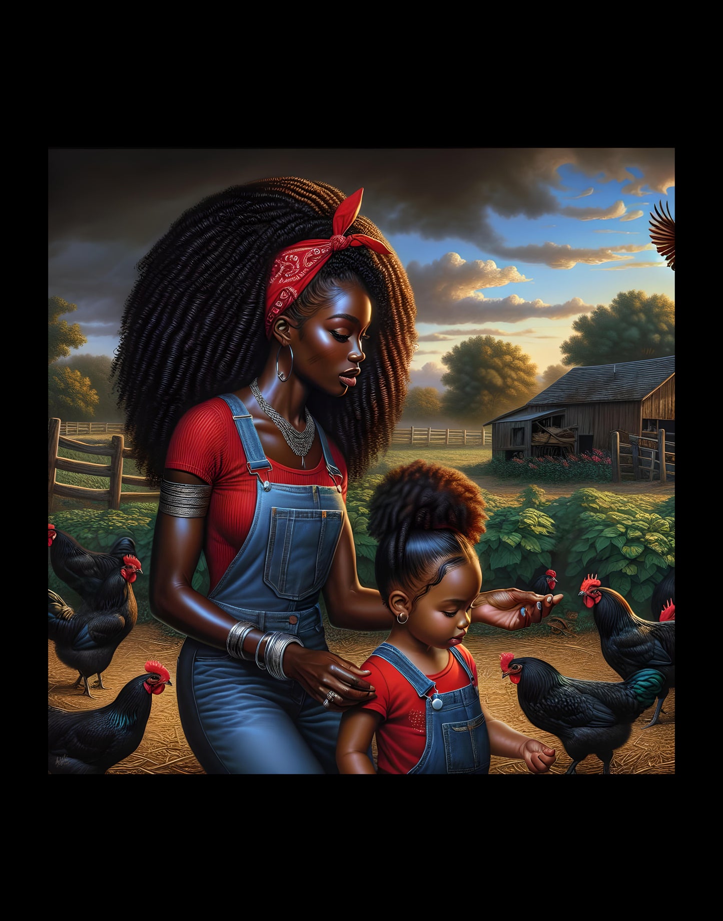 Erzulie Dantor and Anais Digital Artwork