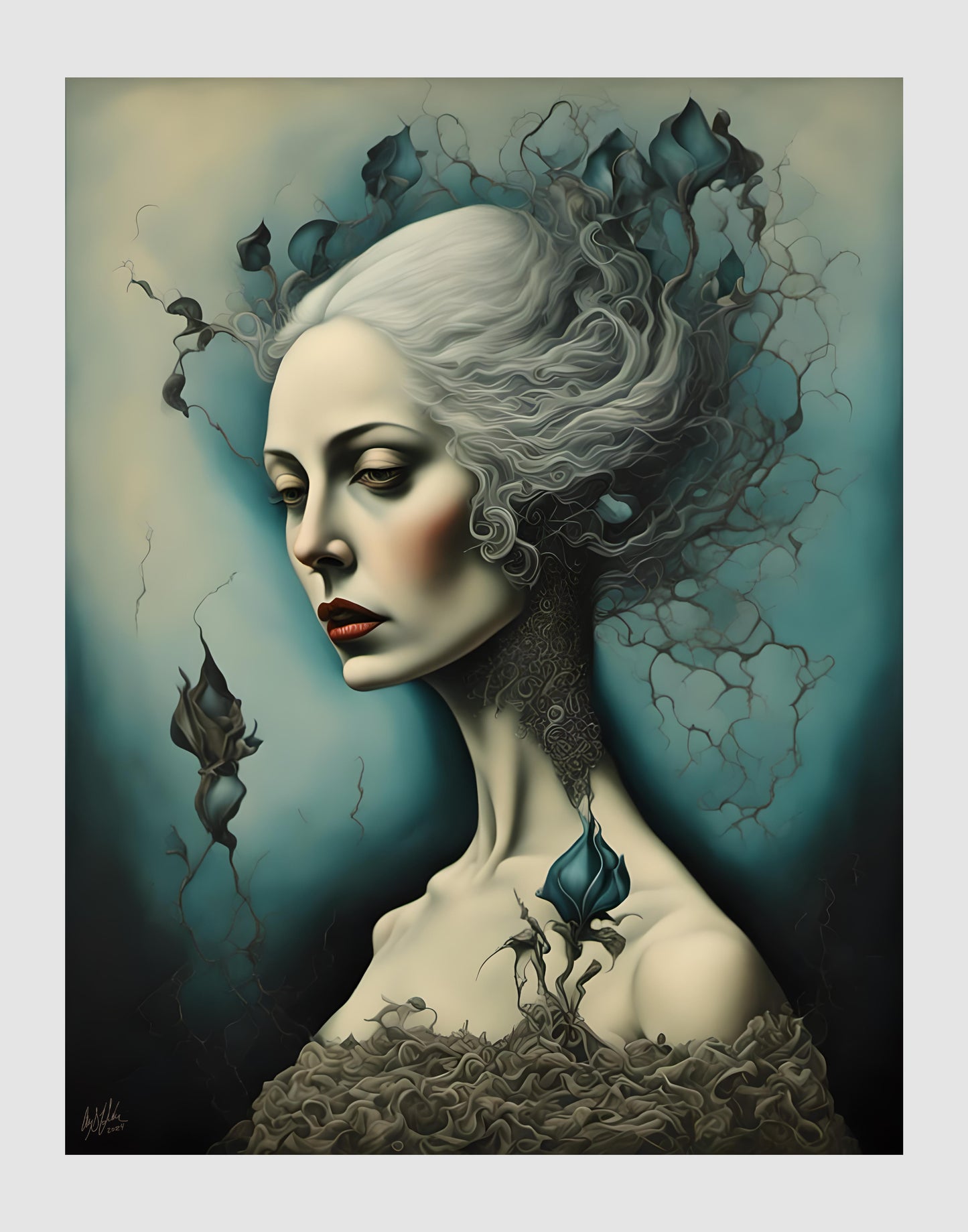 Calla Bleue - Digital Artwork