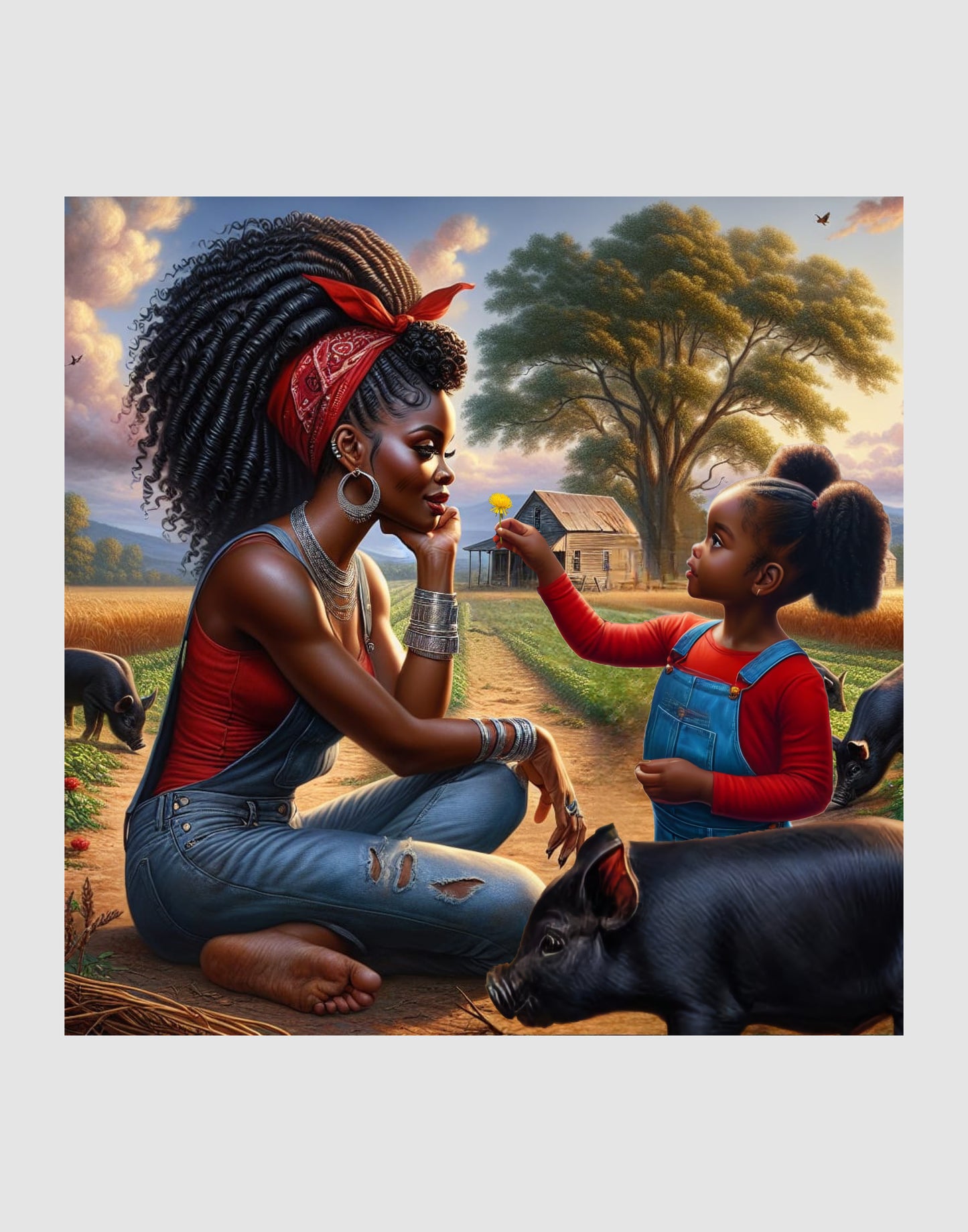 Erzulie Dantor and Anais Digital Artwork