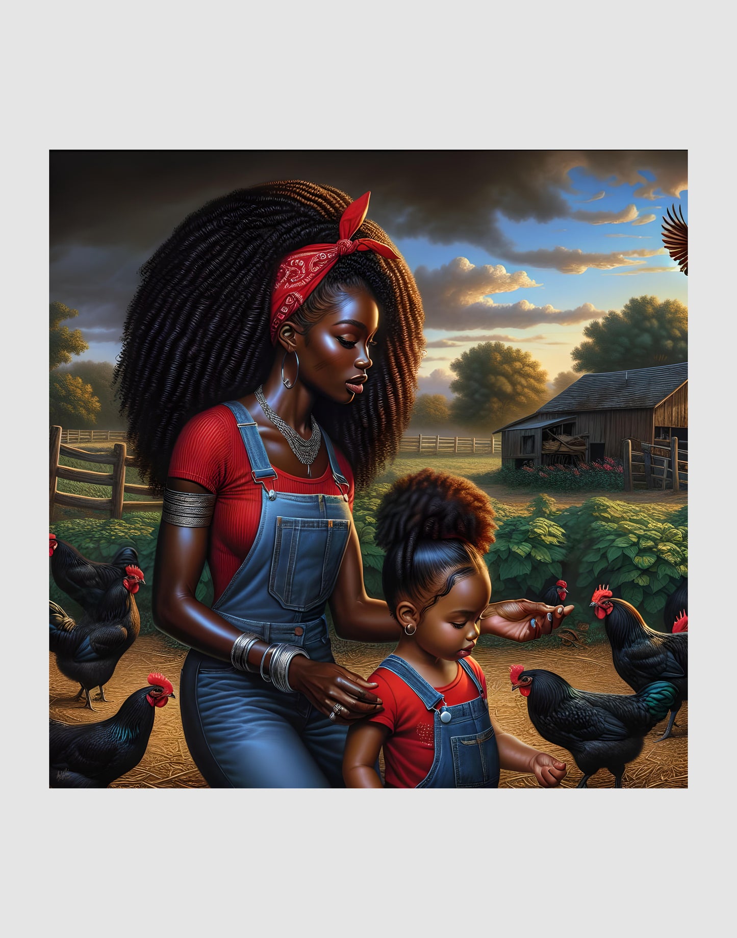 Erzulie Dantor and Anais Digital Artwork
