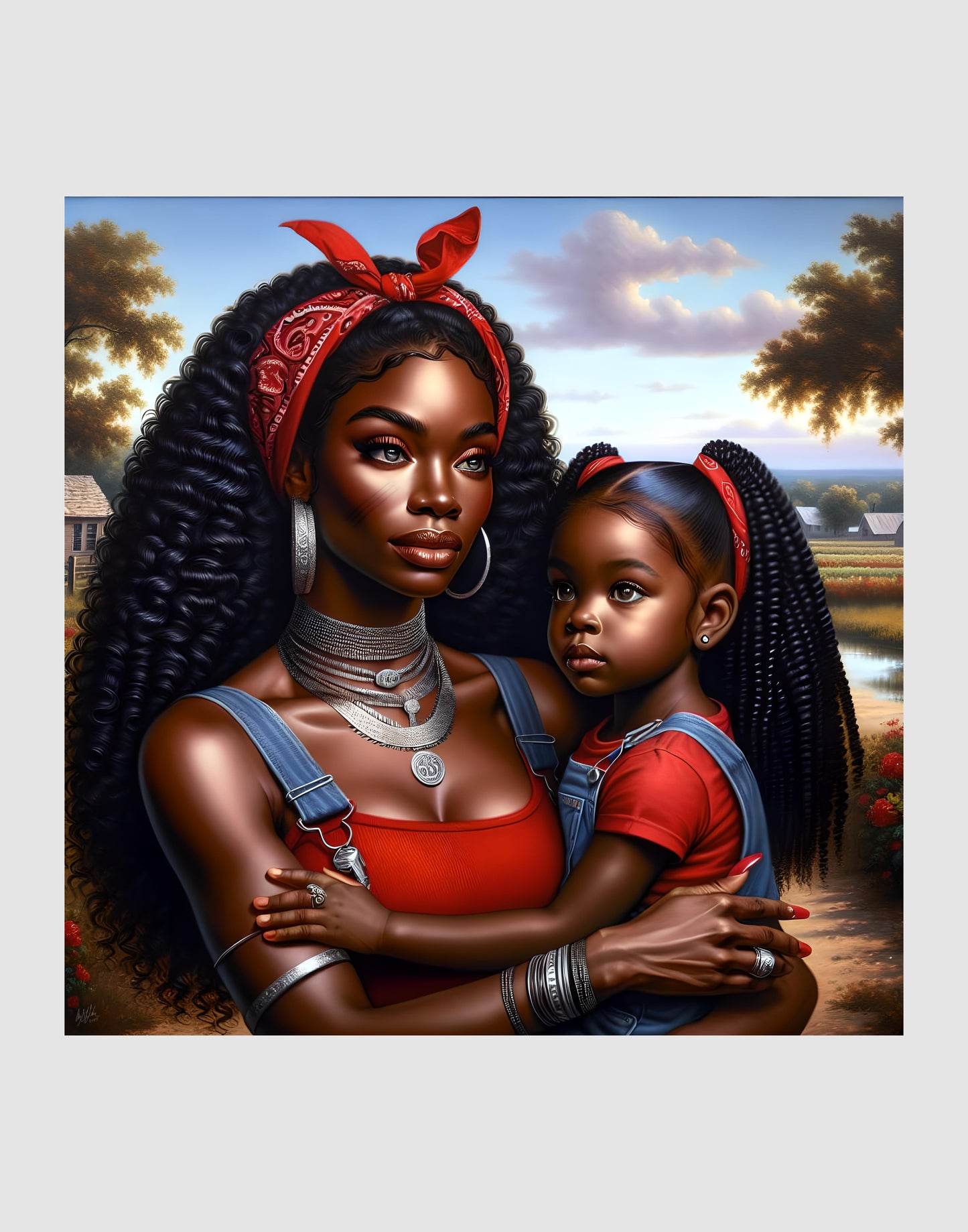 Erzulie Dantor and Anais Digital Artwork