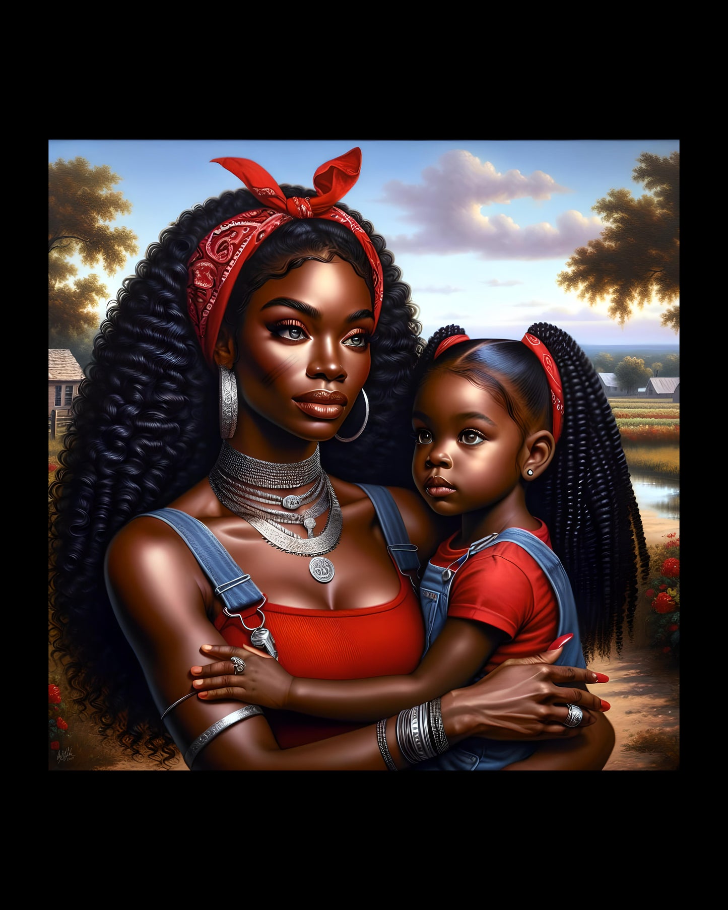 Erzulie Dantor and Anais Digital Artwork