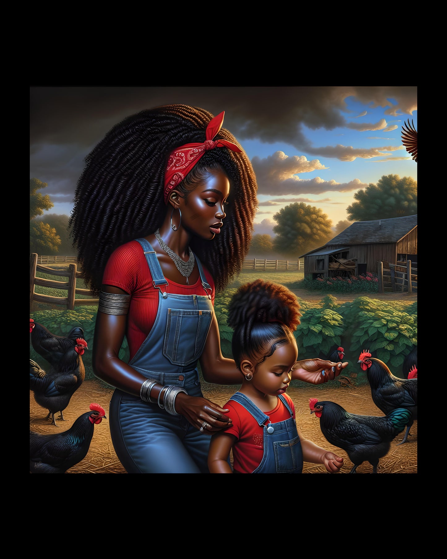Erzulie Dantor and Anais Digital Artwork