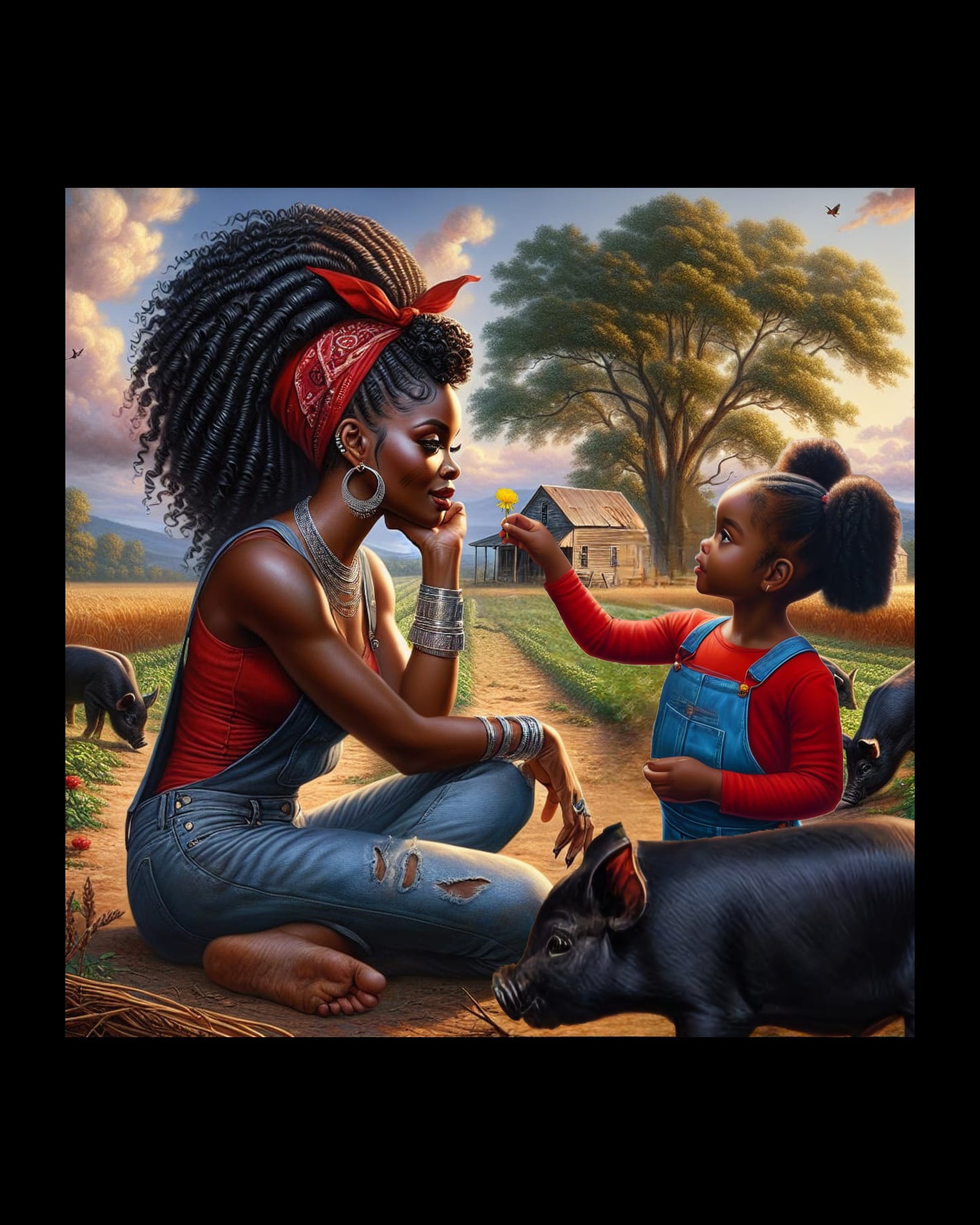 Erzulie Dantor and Anais Digital Artwork