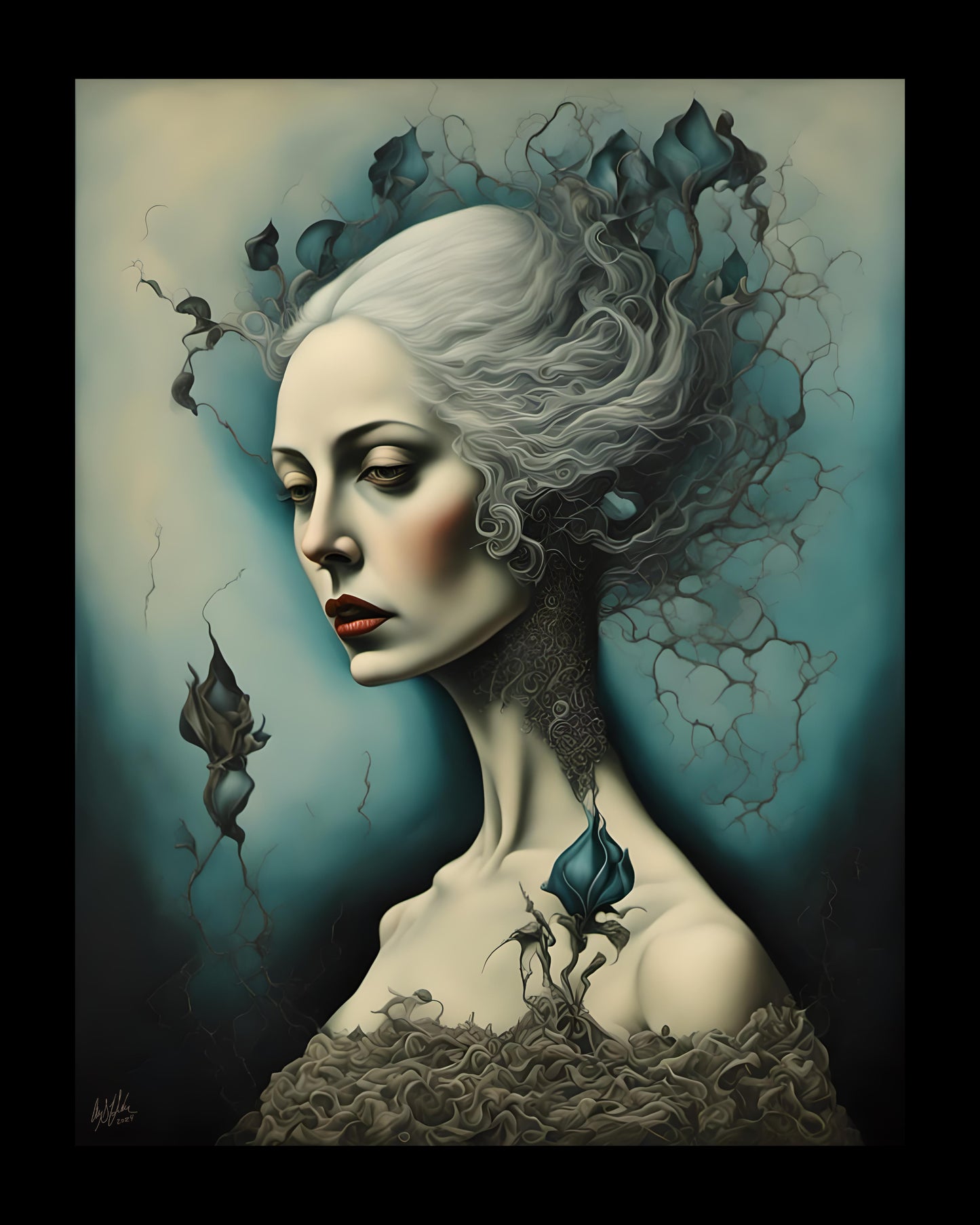 Calla Bleue - Digital Artwork