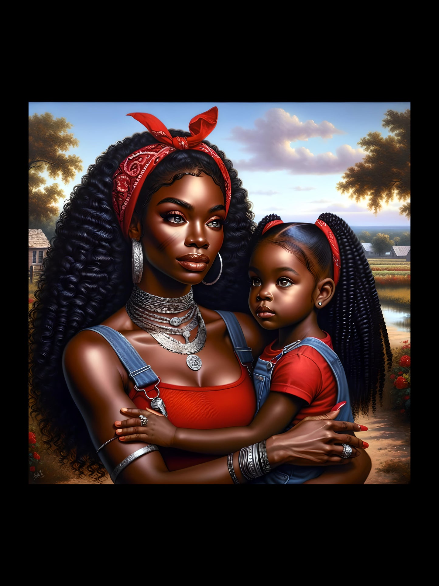 Erzulie Dantor and Anais Digital Artwork