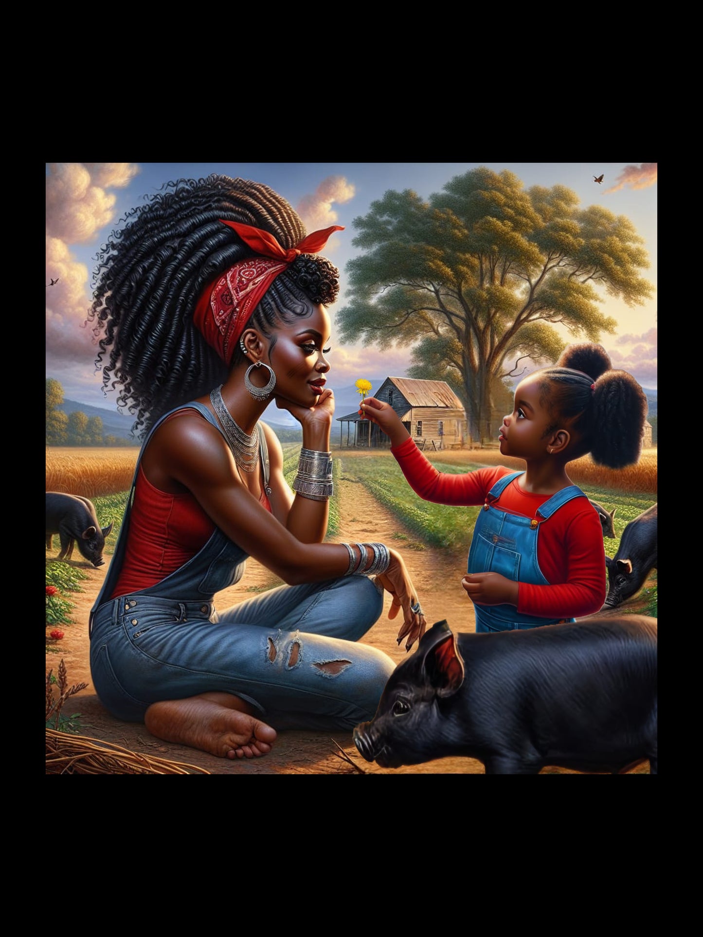 Erzulie Dantor and Anais Digital Artwork
