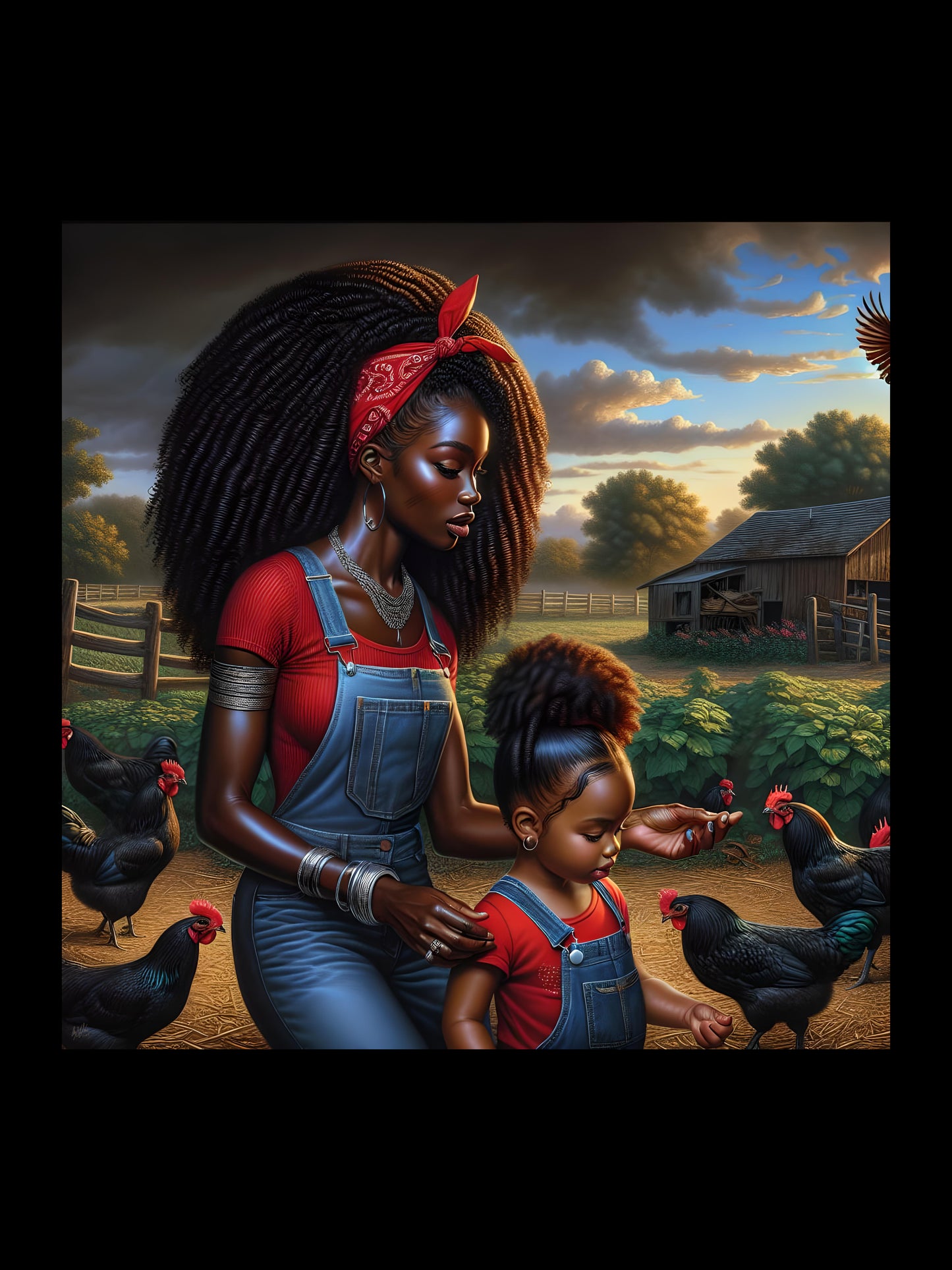 Erzulie Dantor and Anais Digital Artwork