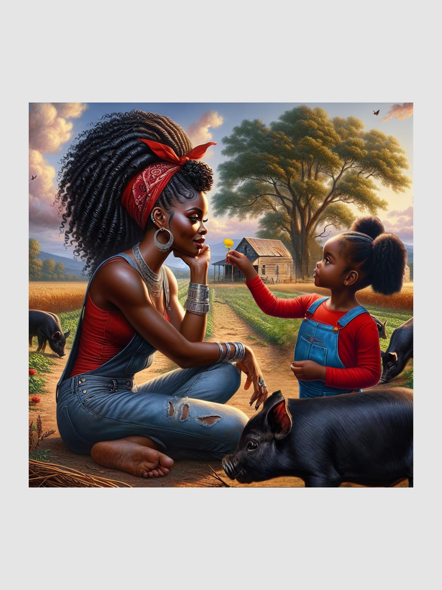 Erzulie Dantor and Anais Digital Artwork