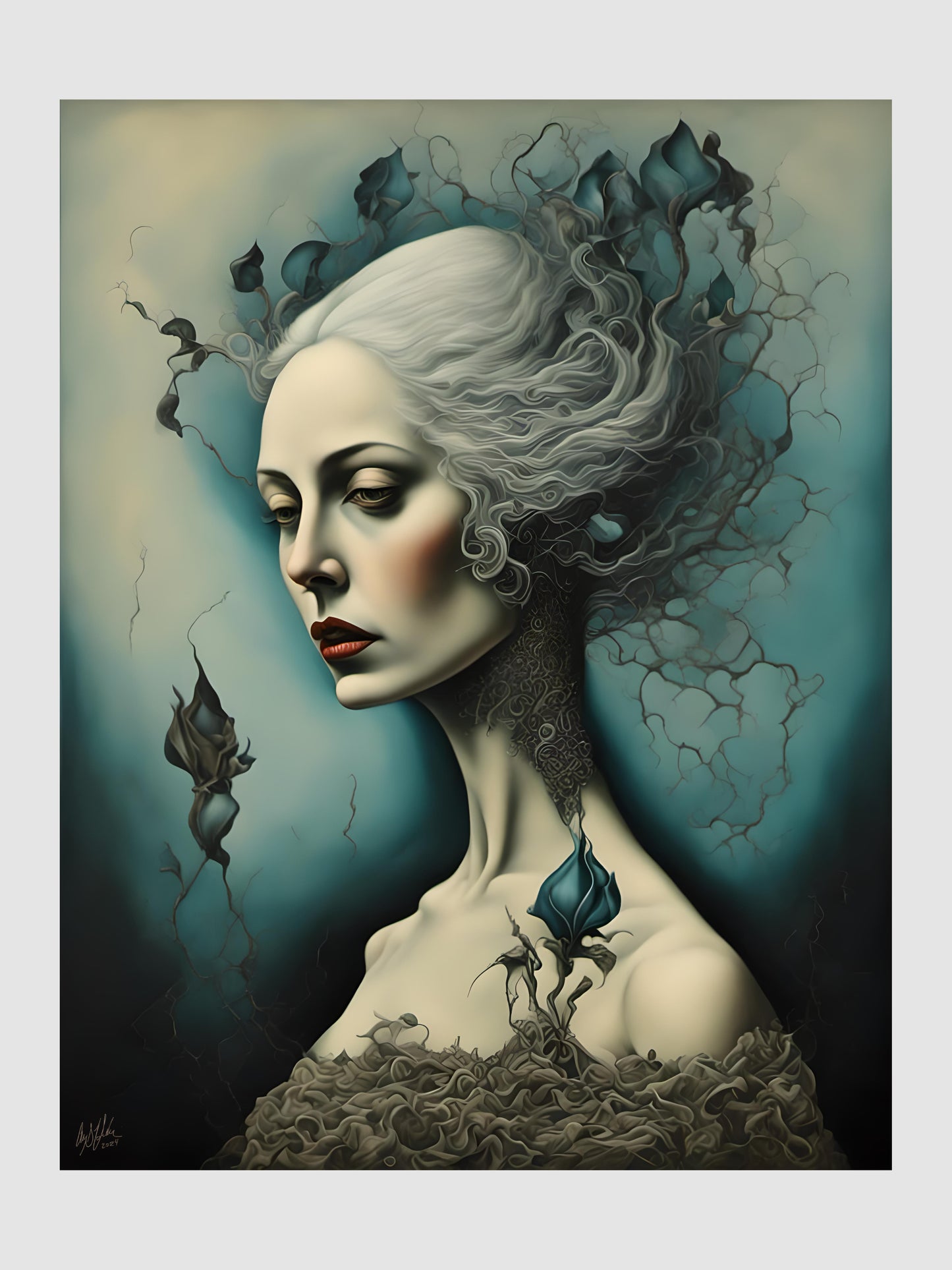 Calla Bleue - Digital Artwork