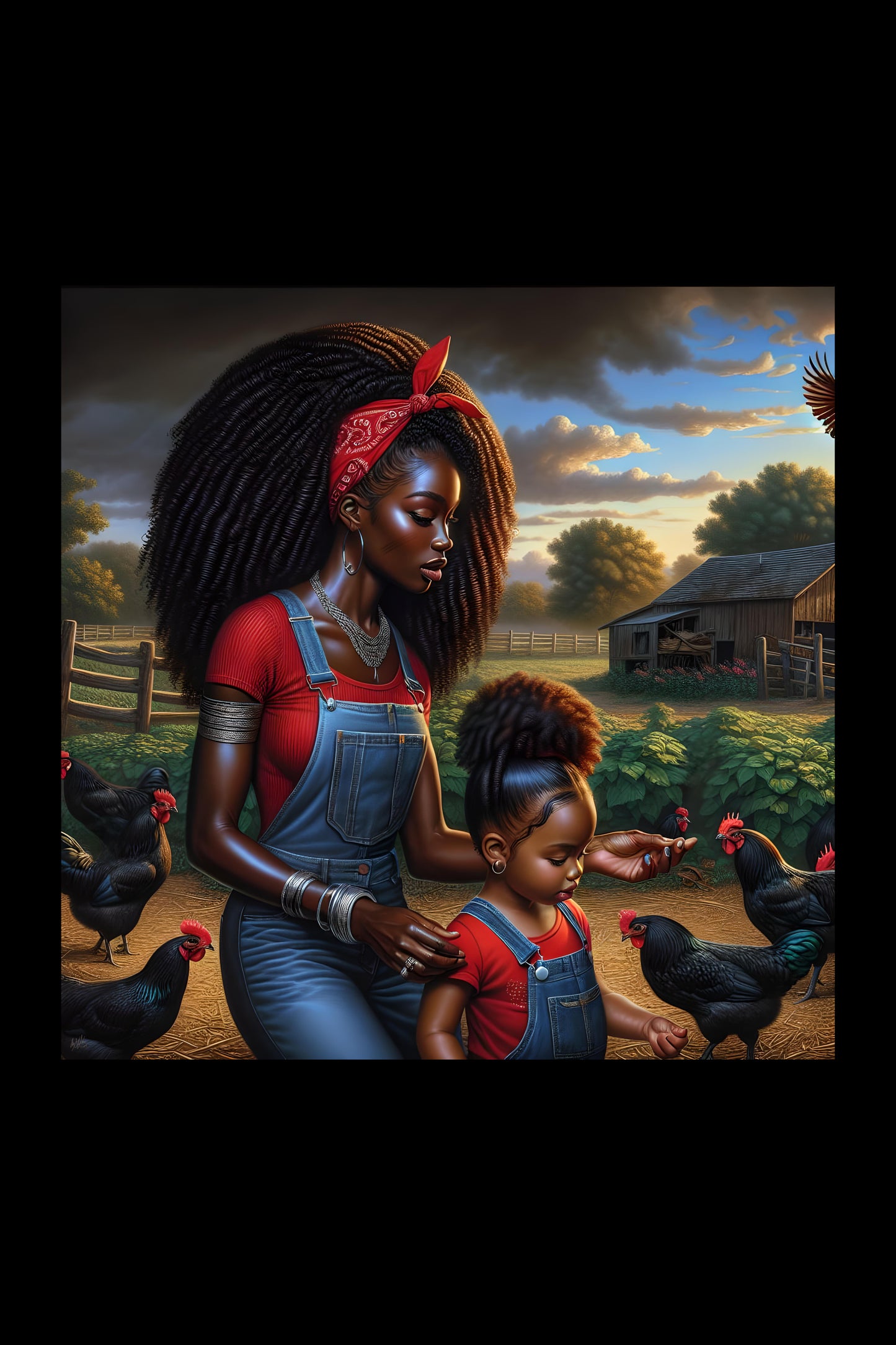 Erzulie Dantor and Anais Digital Artwork
