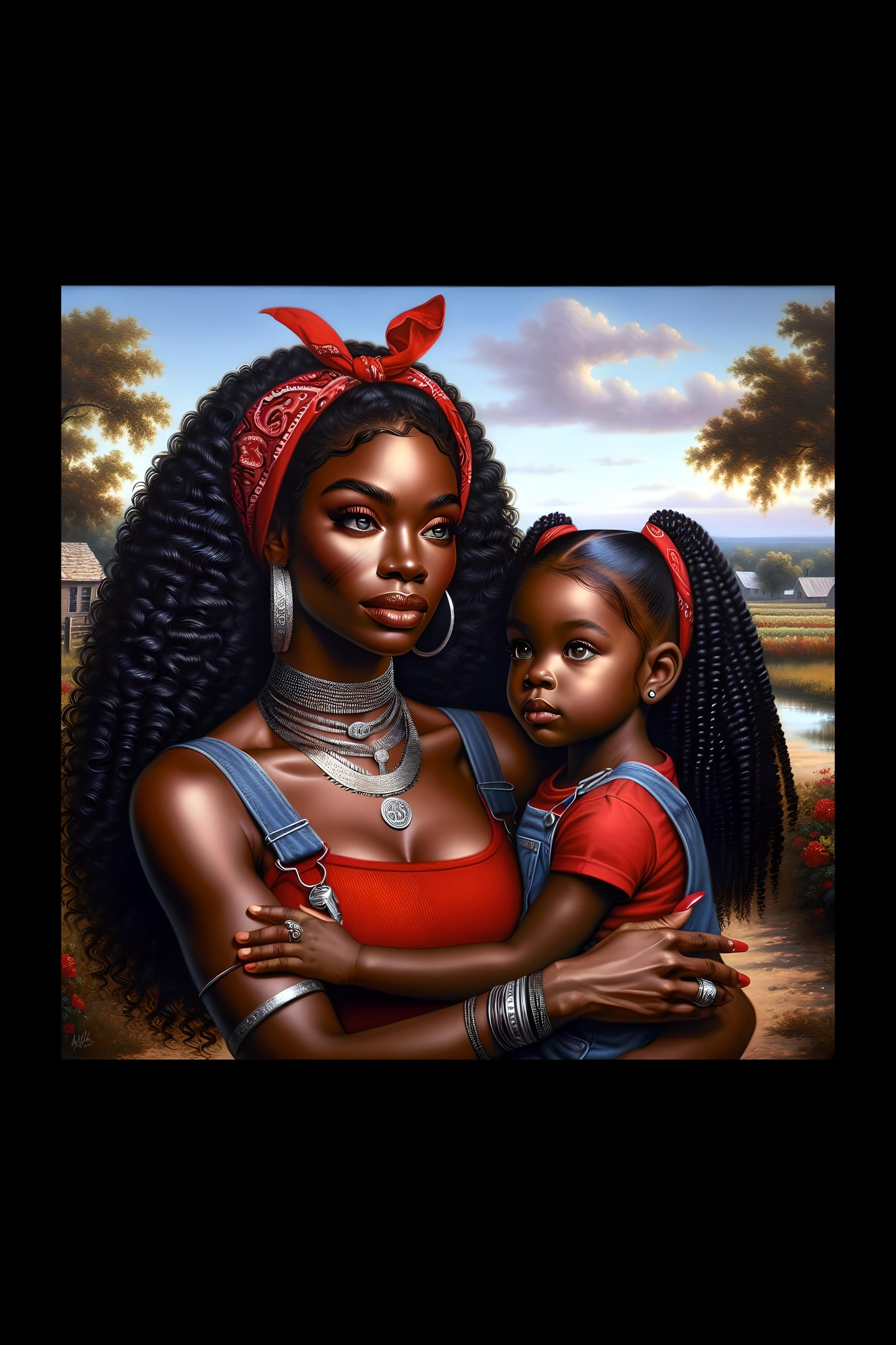 Erzulie Dantor and Anais Digital Artwork
