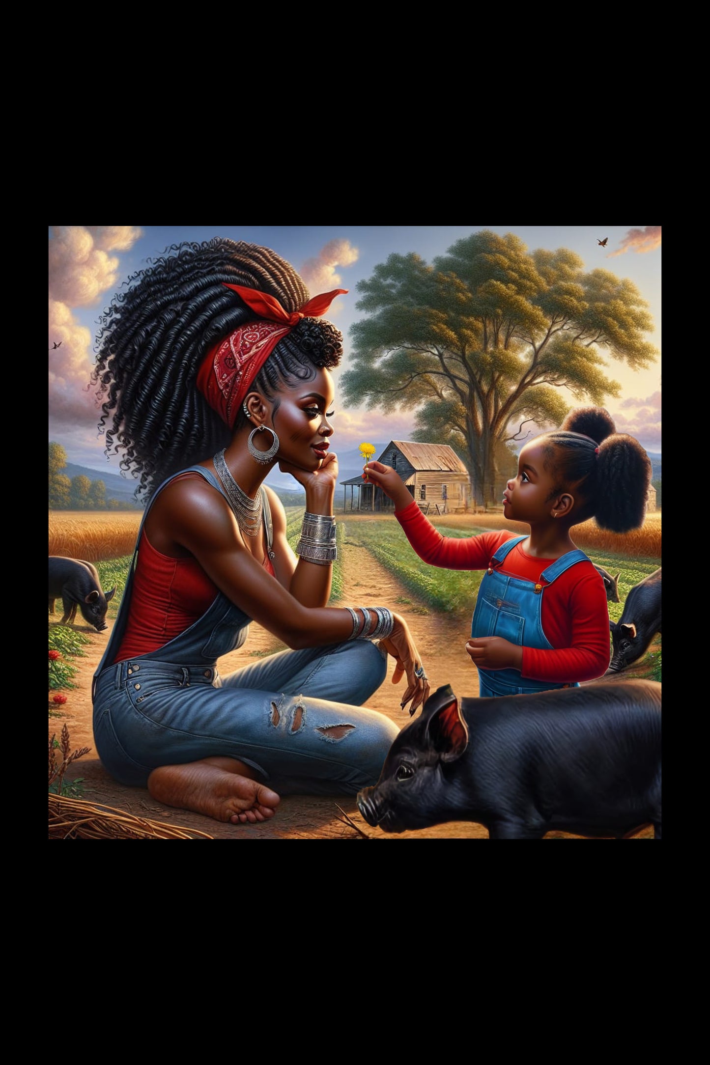 Erzulie Dantor and Anais Digital Artwork