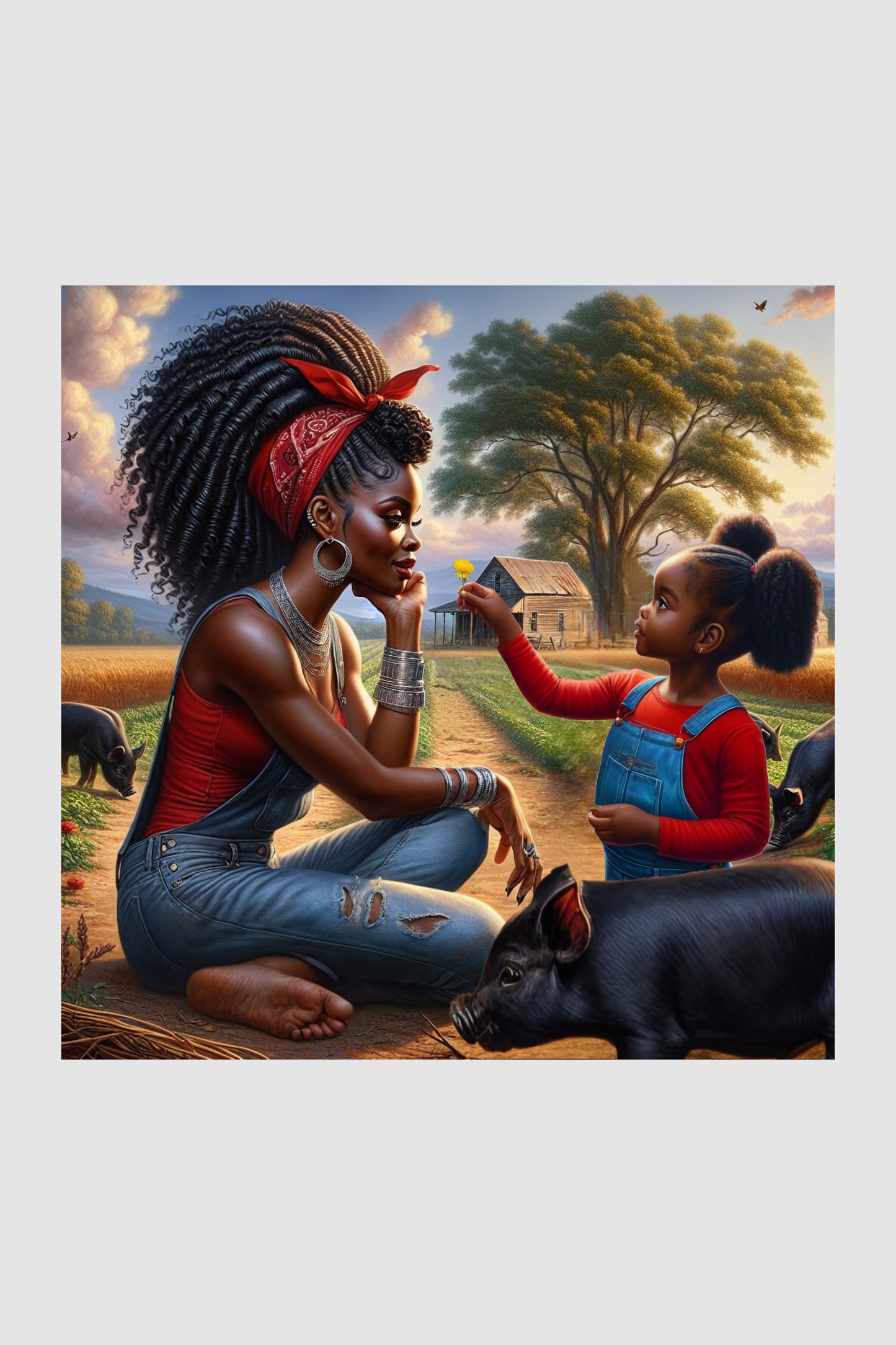Erzulie Dantor and Anais Digital Artwork