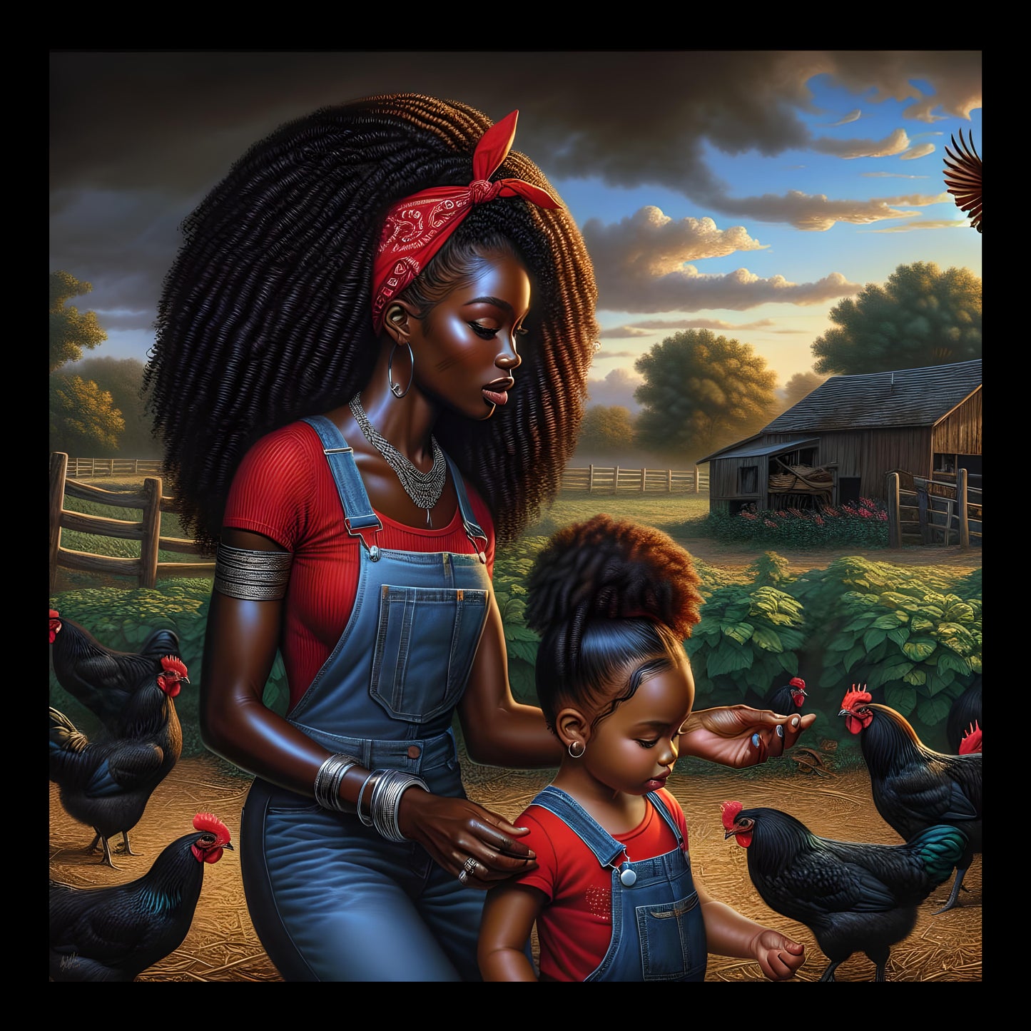 Erzulie Dantor and Anais Digital Artwork