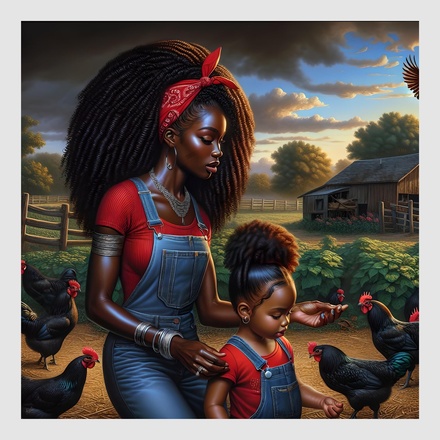 Erzulie Dantor and Anais Digital Artwork