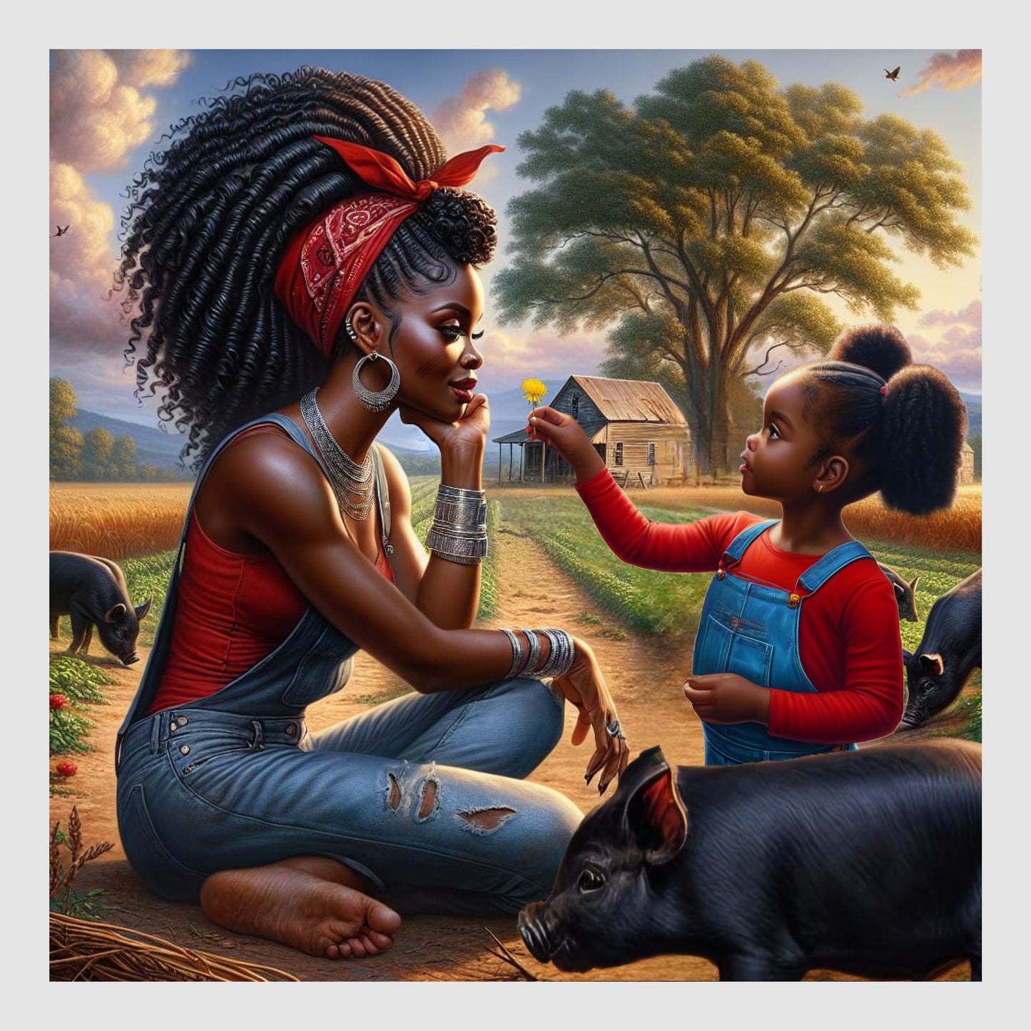 Erzulie Dantor and Anais Digital Artwork