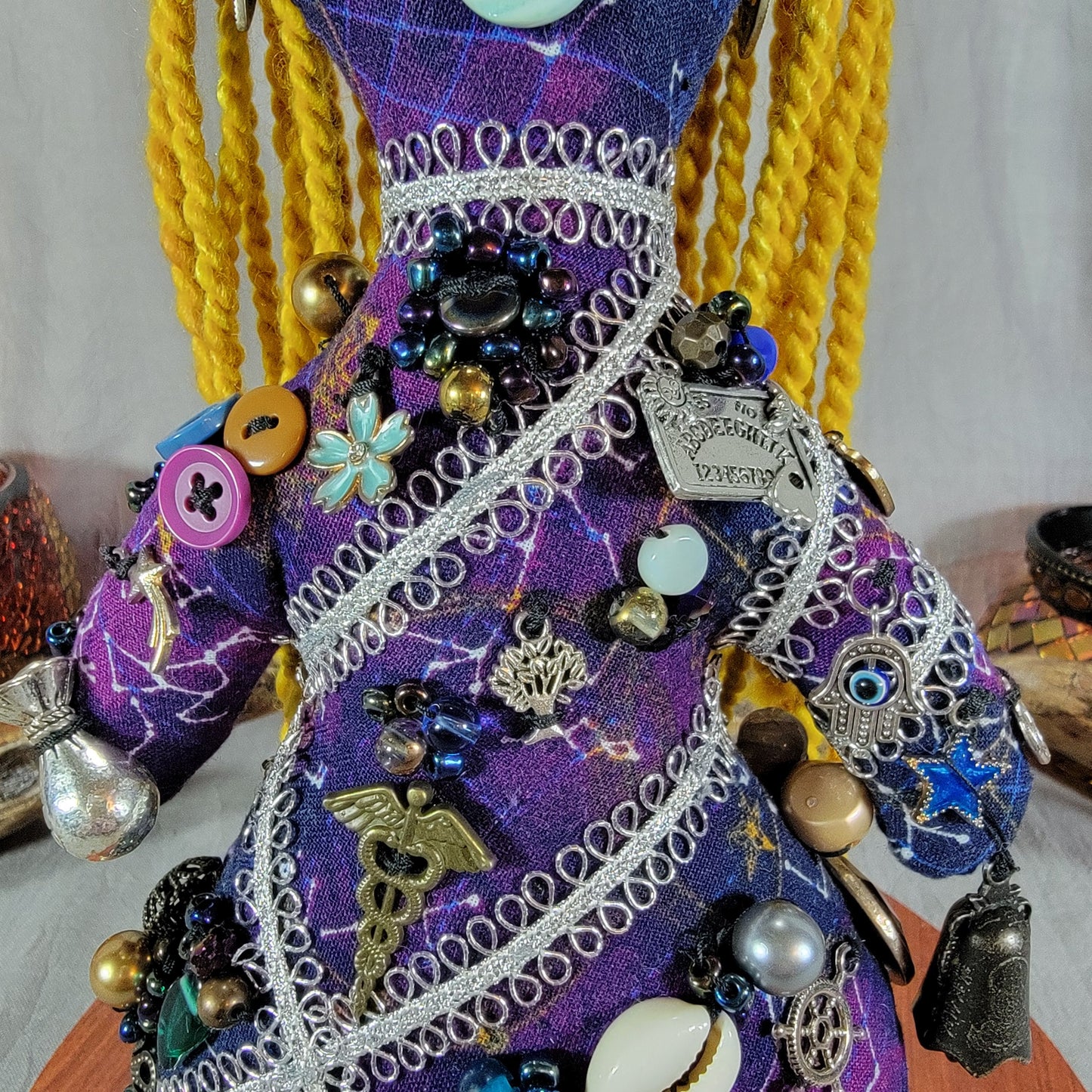 JuJu Doll - Purple with Astrological Print