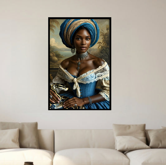 Marie Laveau with Li Grande Zombie Poster