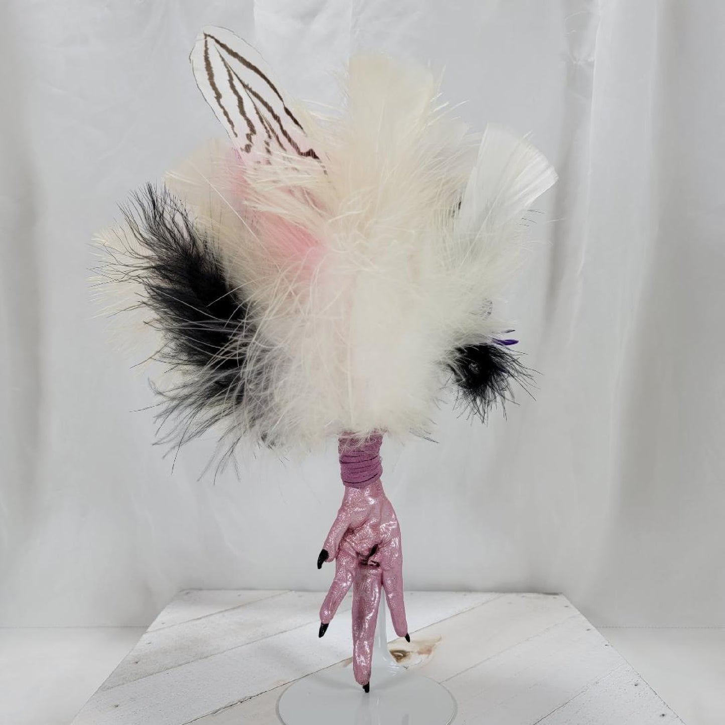 Chicken Foot JuJu Charm - Pink, Purple and Black